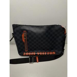 Louis Vuitton Damier Cobalt Messenger Bag Orange LV